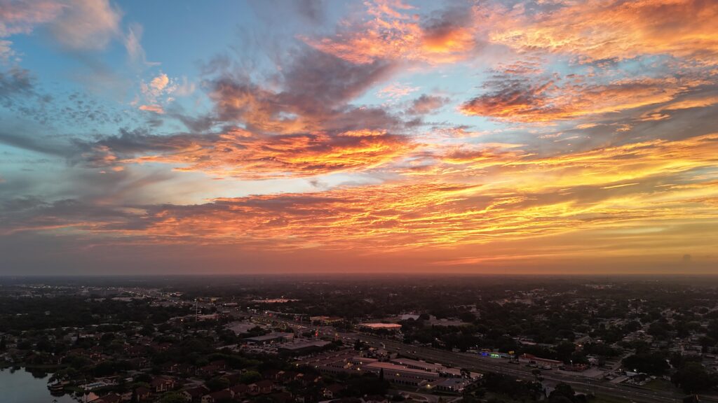Morning sunrise on the Gulf of Mexico, FL. Djiair3