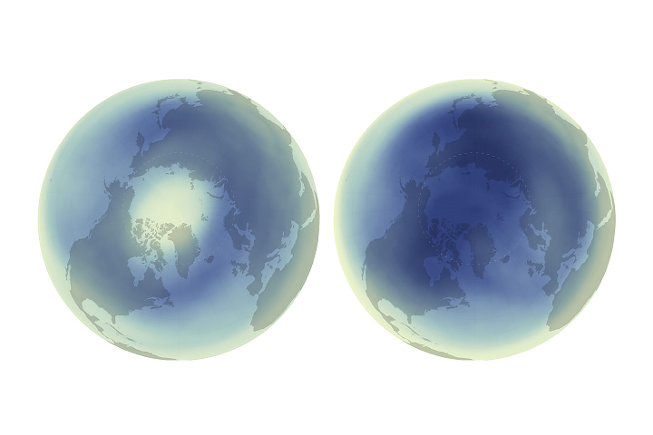 Arctic Ozone Hits Record High