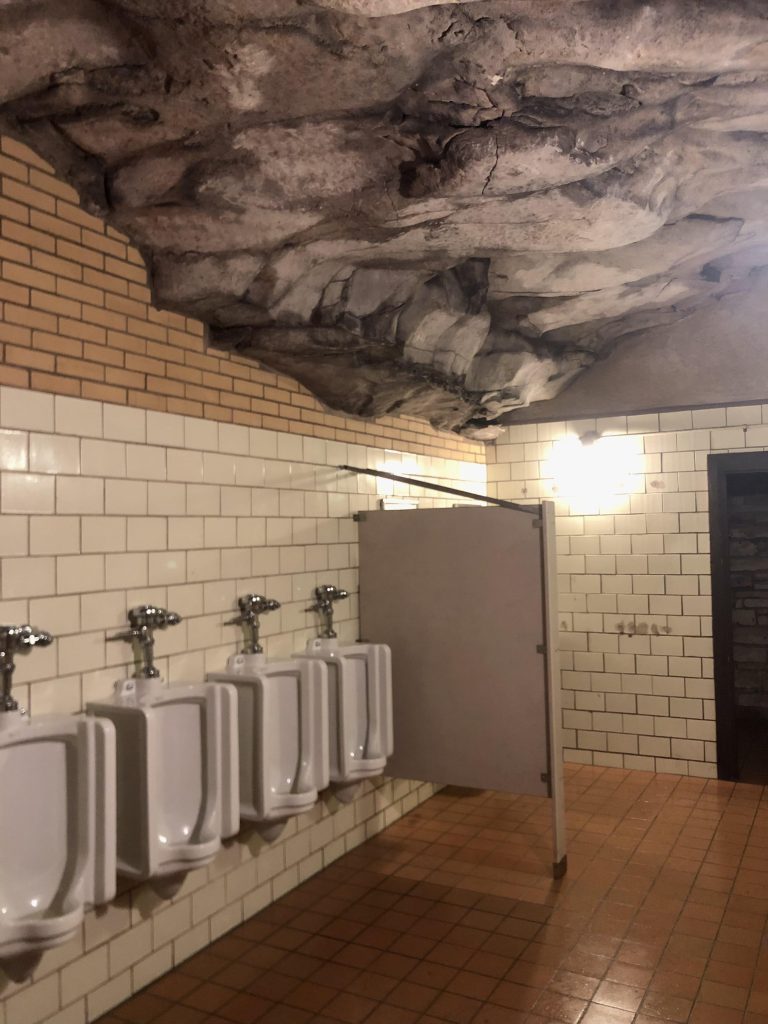 A bathroom, 275 feet below the ground. Mammoth Cave National Park, USA.