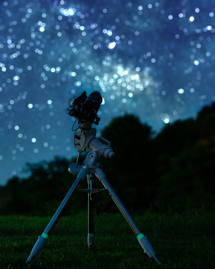 Snapped photo of my telescope as I was setting up