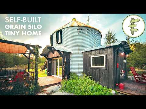 Grain Silo Converted into Amazing Off-Grid Tiny House – FULL TOUR