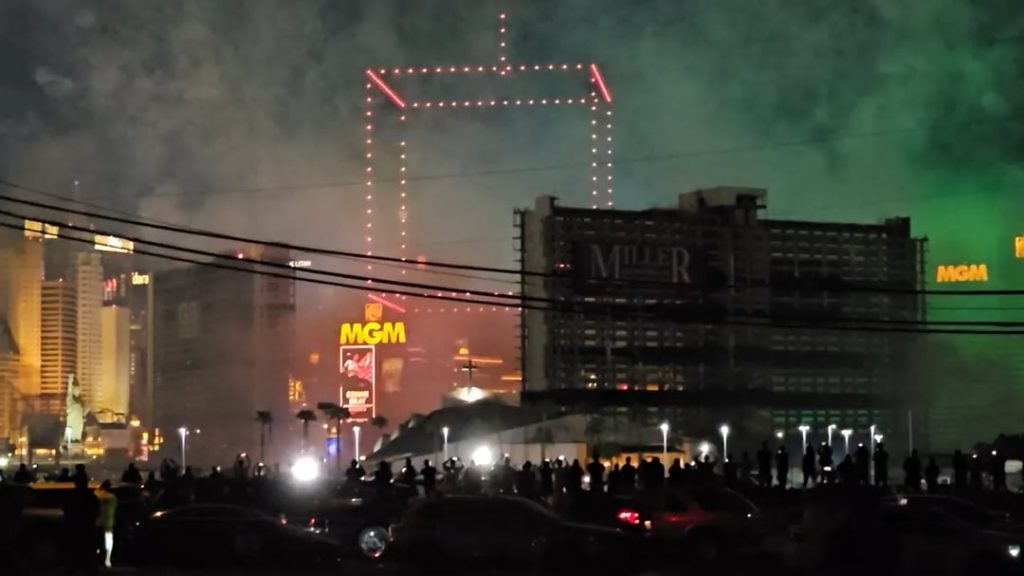 Tropicana Implosion in Las Vegas at 2:30 am this morning