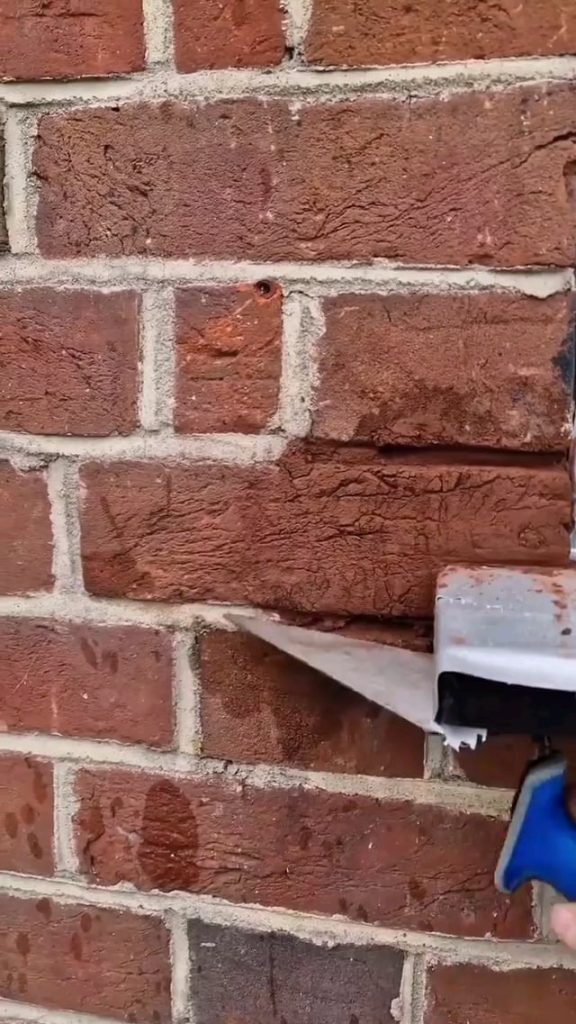 This brick repair looks great