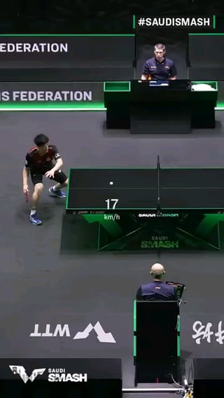 Table tennis at reduced speed