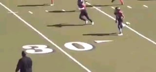 Kid hustles to stop a touchdown, steals the ball and runs it back for a touchdown for his team!