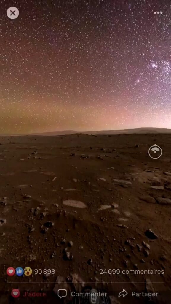 360 degree view of Mars captured by NASA’s Mars Rover