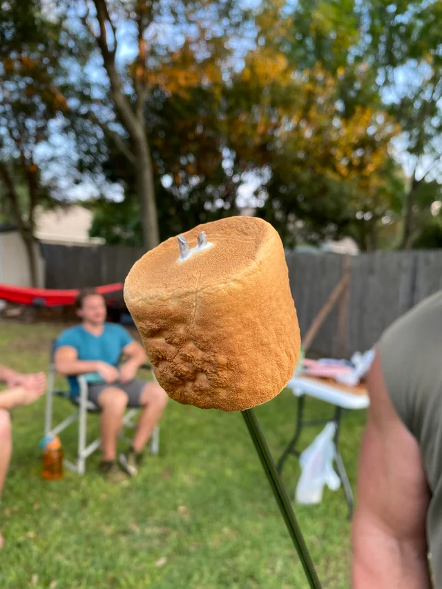 This perfectly toasted marshmallow