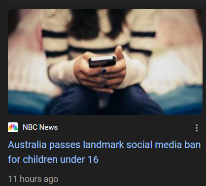 Australia bans social media for kids under 16