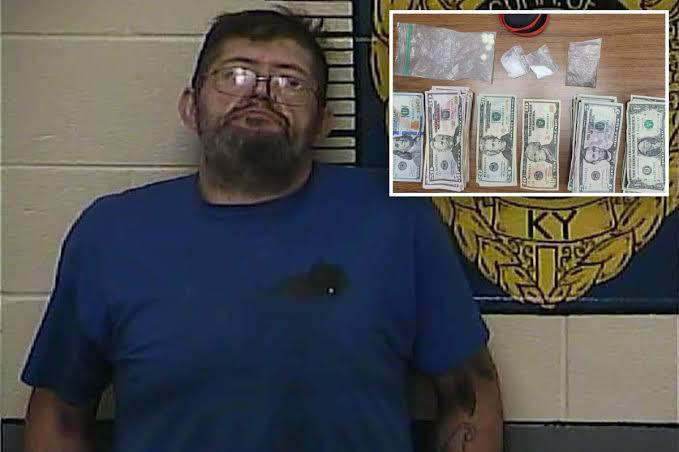 This man was arrested after handing over a bag of meth, fentanyl pills, and $3K when cops ask for ID.