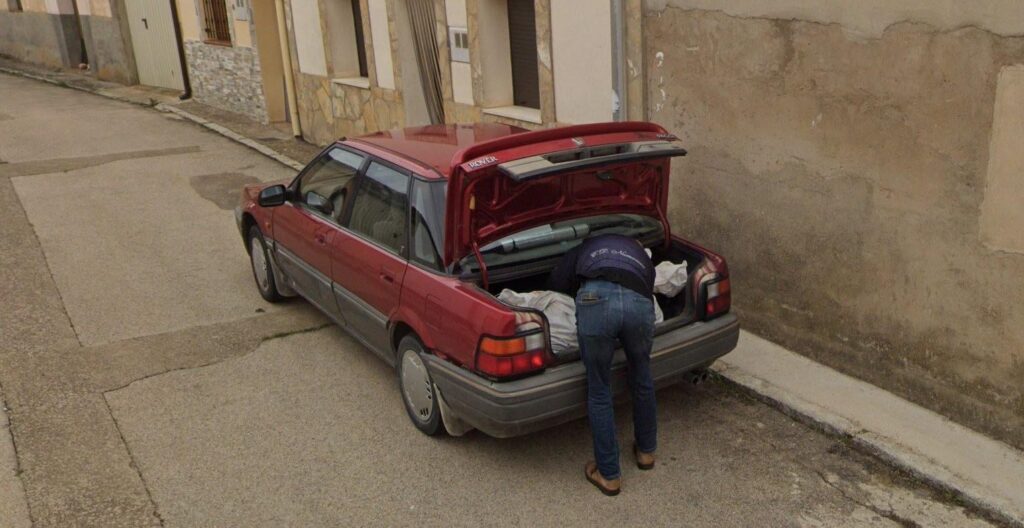 In Spain, police were able to locate the author of a crime thanks to a google maps image of the perpetrator inserting the body in the back of the car