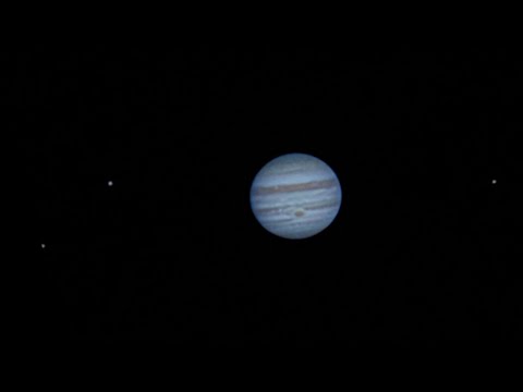 Video of Jupiter and the Great Red Spot at High Magnification