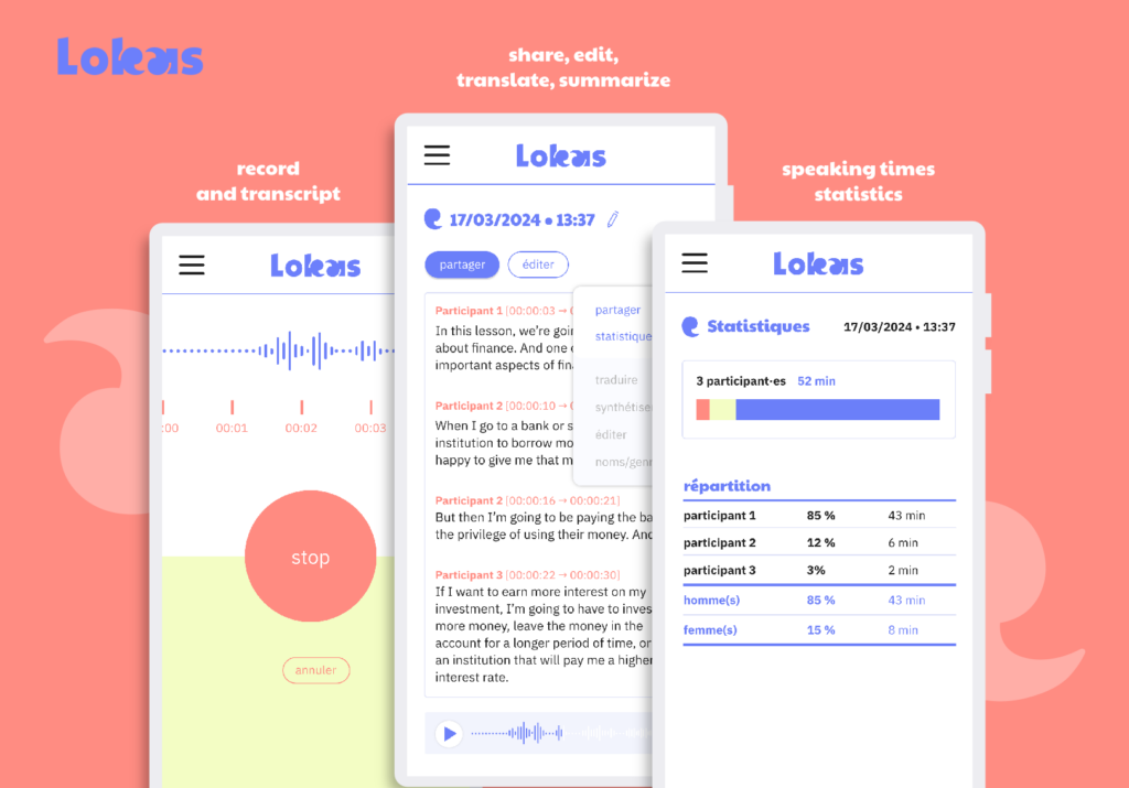 Lokas : Record and transcribe your meetings in complete confidentiality !