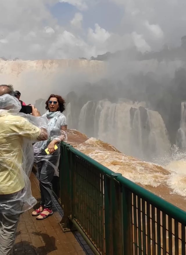 Iguazu Falls Brazil after heavy rain