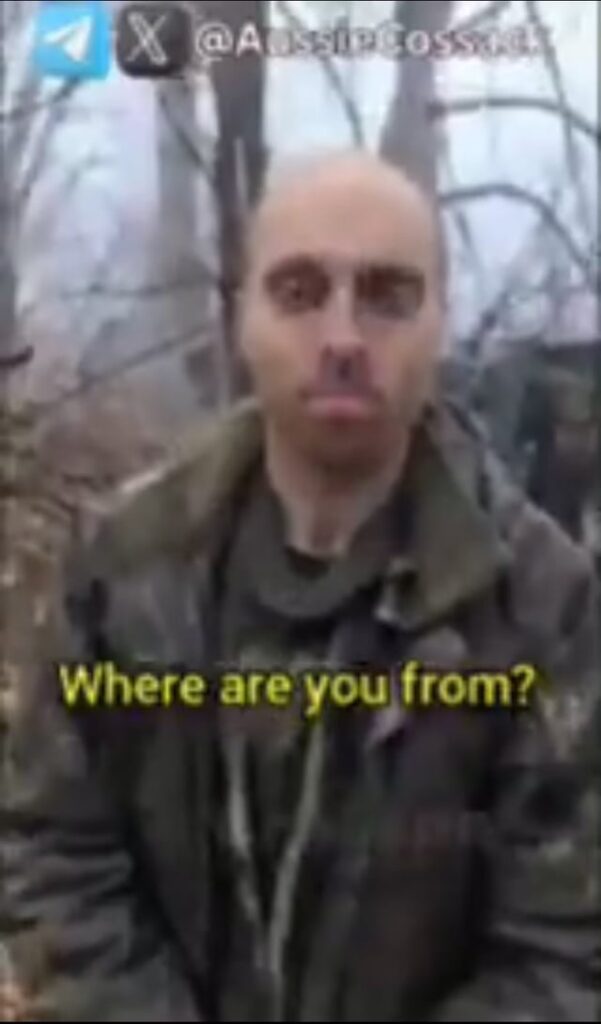 Oscar Jenkins, a 32 year old Australian teacher being caught and interrogated by the Russian Army in Ukraine