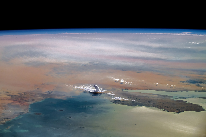 Towering Cloud Over The Arabian Peninsula