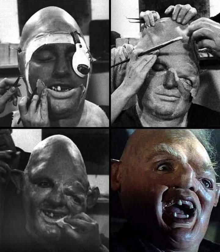 In the cult film The Goonies (1985), the unforgettable character of Sinok (Sloth) required an impressive make-up job. Every shooting day, it took arou…