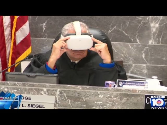 A Florida judge puts on a Quest 2 to experience the crime in first person