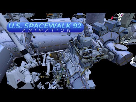 U.S.  Spacewalk 92 Animation (Radio Frequency Group 2 5)