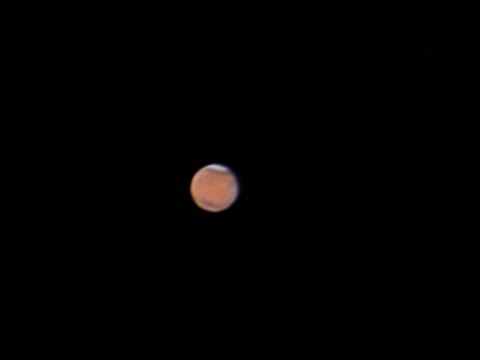 Video of Mars Close to Earth Tonight at High Magnification in a Telescope