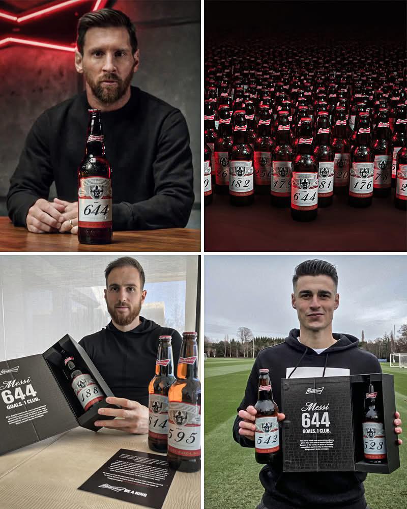 Remembering when Budweiser sent out 644 personalised beers to the goalkeepers Lionel Messi had scored against, to celebrate his record 644 goals for B…