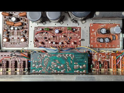 how to use a pencil to find failed parts in 52 year old audio gear; repairing a marantz 1060 part 1