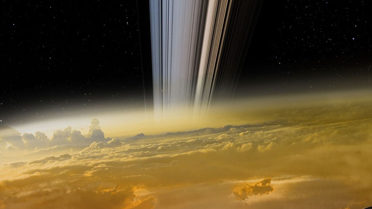 Image of Saturn in Cassini spacecraft’s ‘final moments’ isn’t what it seems