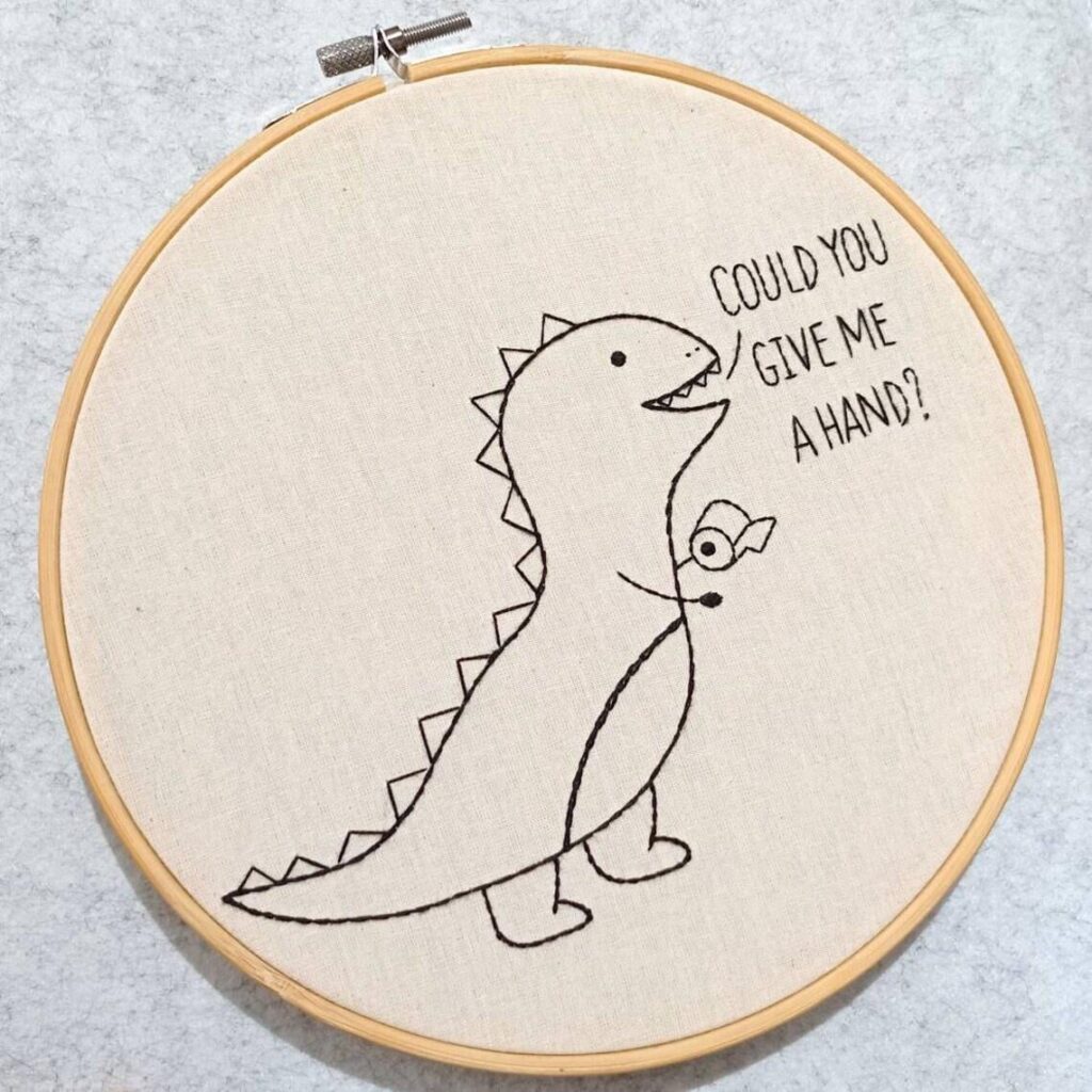 Just wanted to share some adorable dinos I’ve hand-stitched!