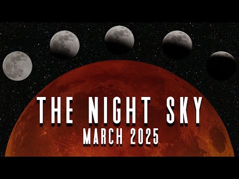 The Night Sky | March 2025 | Total Lunar Eclipse | Blood Moon | Partial Solar Eclipse