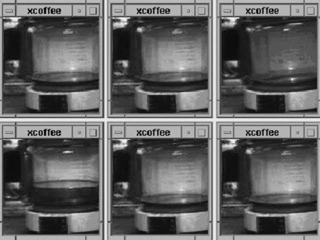 Webcam was invented in 1991 by researchers to check if the coffee pot in another room is empty or not.