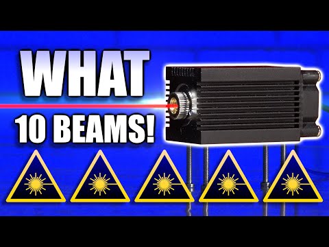 Infrared eBay LASER with weird 10-in-1 beam? Cheap and powerful though!